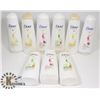 Image 1 : 9 BOTTLES OF DOVE SHAMPOO & CONDITIONER