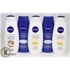 Image 1 : 5 BOTTLES ASSORTED NIVEA BODY WASH