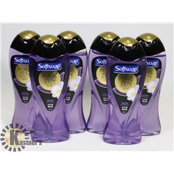 6 BOTTLES OF SOFT SOAP PURE ZEN BODY WASH