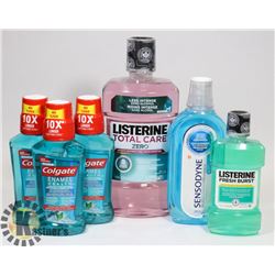 BAG OF ASSORTED MOUTHWASH