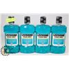 Image 1 : 4 BOTTLES OF 1L LISTERINE COOL MINT MOUTHWASH