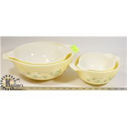 VINTAGE SET OF 4 "PUREX" BOWLS