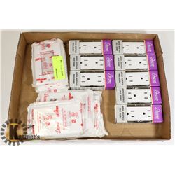 FLAT OF ELECTRICAL OUTLETS AND PLATES