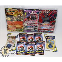LOT OF 11 VARIOUS POKEMON COLLECTORS CARDS ETC.