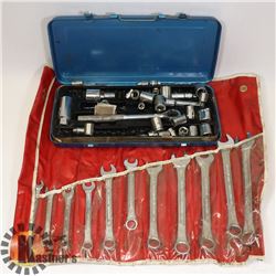 SOCKET SET ( PARTIAL ) & A WRENCH SET