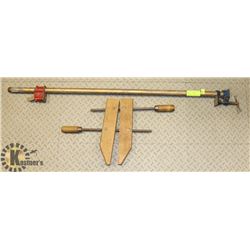 2 LARGE SHOP CLAMPS - WOOD PROJECT CLAMPS