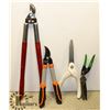 Image 1 : LARGE BOX OF PRUNING SHEARS / CUTTERS