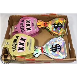 LOT OF 4 ASSORTED "BLING" PURSES INCL TEQUILA,