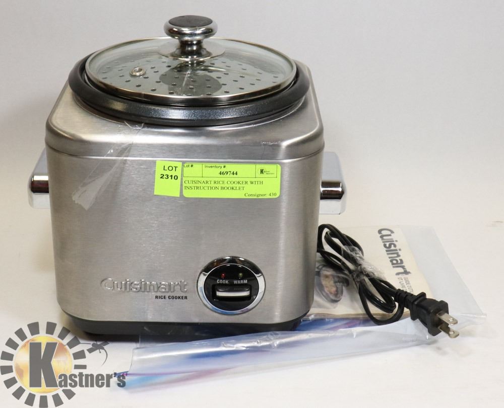 CUISINART RICE COOKER WITH INSTRUCTION BOOKLET Kastner Auctions