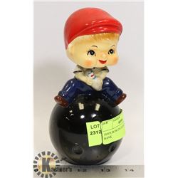 1950'S BOWLING BOBBLE HEAD BANK