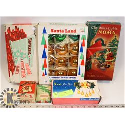 ASSORTED 1950'S CHRISTMAS ORNAMENTS