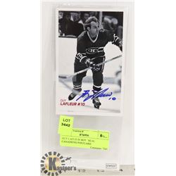 GUY LAFLEUR MONTREAL CANADIENS POSTCARD.