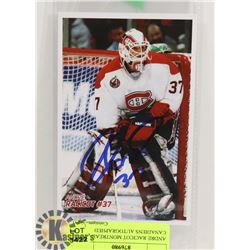 ANDRE RACICOT MONTREAL CANADIENS AUTOGRAPHED