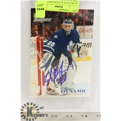 ED BELFOUR AUTOGRAPHED TORONTO MAPLE LEAFS POST