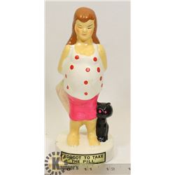 VINTAGE NOVELTY FIGURINE "FORGOT TO TAKE THE PILL