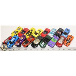17 MATTEL AND HOT WHEELS EXOTIC CARS AND ONE