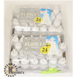 TWO FLATS OF BUBBLE FLUID