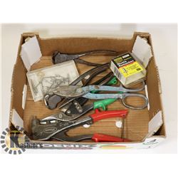 FLAT W/ SNIPS, RIVETER, PLIERS & MORE
