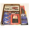 Image 1 : LARGE FLAT OF NEW TOOLS W/ SOME USED