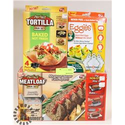 INNOVATIVE KITCHEN PRODUCTS INCLUDING MEAT LOAF
