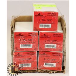 5 NEW BOXES OF 18 GAUGE STAPLES