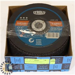 BOX OF 25 GRINDING DISKS