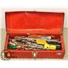 Image 1 : RED TOOL BOX WITH CONTENTS