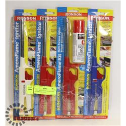 4 NEW MULTI-PURPOSE LIGHTERS WITH BUTANE FUEL