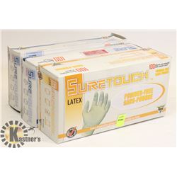 3 BOXES OF RUBBER GLOVES