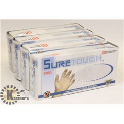 4 BOXES OF RUBBER GLOVES