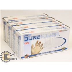 4 BOXES OF RUBBER GLOVES