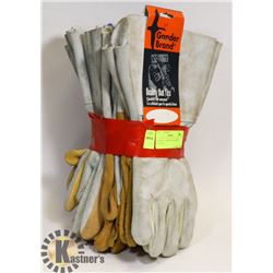 6 PAIR OF ASSORTED WELDING GLOVES