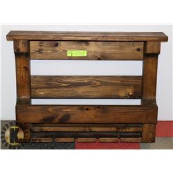 WALL MOUNTED WINE & WINE GLASS RACK. HAND CRAFTED