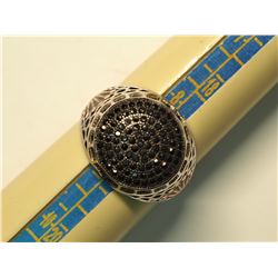 SILVER CUBIC ZIRCONIA  RING