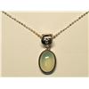 Image 1 : SILVER CHALCEDONY  NECKLACE