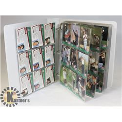 BINDER OF GOLF CARDS