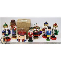 LOT OF NUTCRACKER FIGURES AND JIM SHORE SANTA