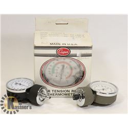 FLAT W/ 3 VARIOUS GAUGES