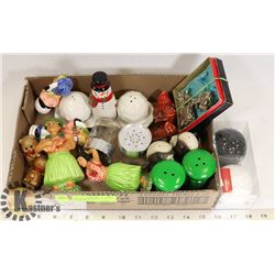 LOT OF MISCELLANEOUS SALT & PEPPER SHAKERS