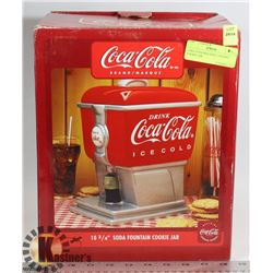 COKE SODA MACHINE CERAMIC COOKIE JAR