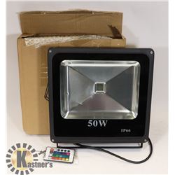 LOT OF 1 NEW 50W LED RGB FLOOD LIGHT