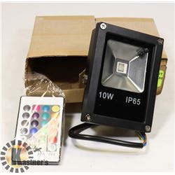 LOT OF 2 NEW 10W LED RGB FLOOD LIGHT