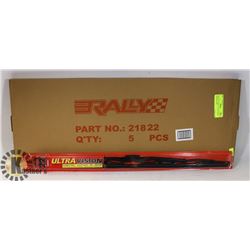 PACK OF 5 NEW 22" ULTRA VISION WIPER BLADES