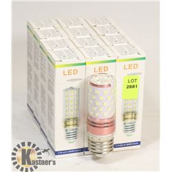 LOT OF 12 NEW LED LIGHT BULBS - 6000K