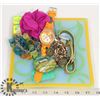 Image 1 : BOX OF ASSORTED COSTUME JEWELRY, WATCHES,