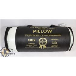 NEW QUEEN-SIZE BAMBOO MEMORY FOAM PILLOW