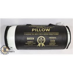 NEW QUEEN-SIZE BAMBOO MEMORY FOAM PILLOW