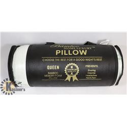 NEW QUEEN-SIZE BAMBOO MEMORY FOAM PILLOW