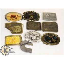 ESTATE COLLECTION OF 10 BELT BUCKLES