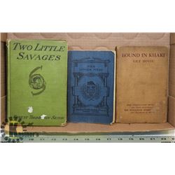 THREE ANTIQUE BOOKS. 1911, 1916, 1925.